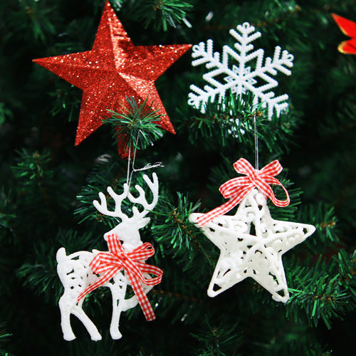 圣诞树挂件五角星雪花片