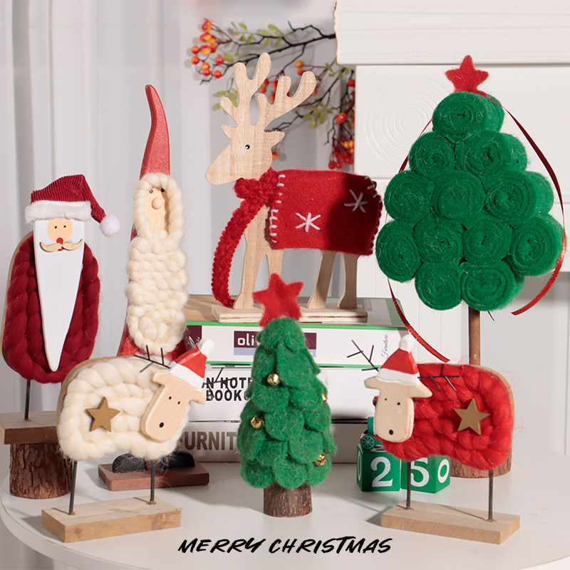 圣诞节装饰创意小摆件ins风