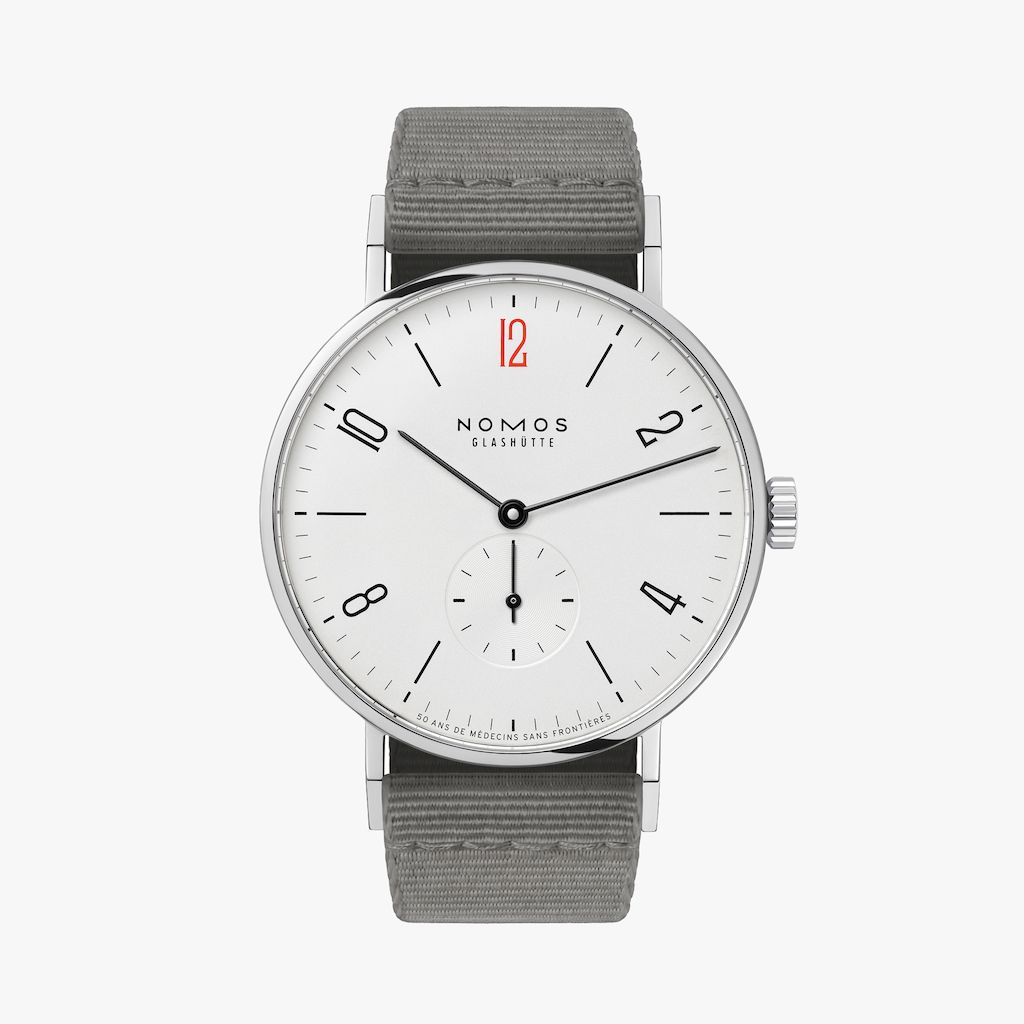 NOMOS Tangente 无国界医生限量款手动机械男表白色表盘165S50