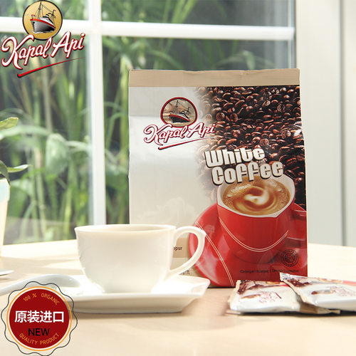 印尼进口火船三合一白咖啡粉