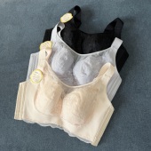 大胸 ZUI爱 收副乳 大胸显小且有型 洞洞乳胶透气薄罩杯文胸