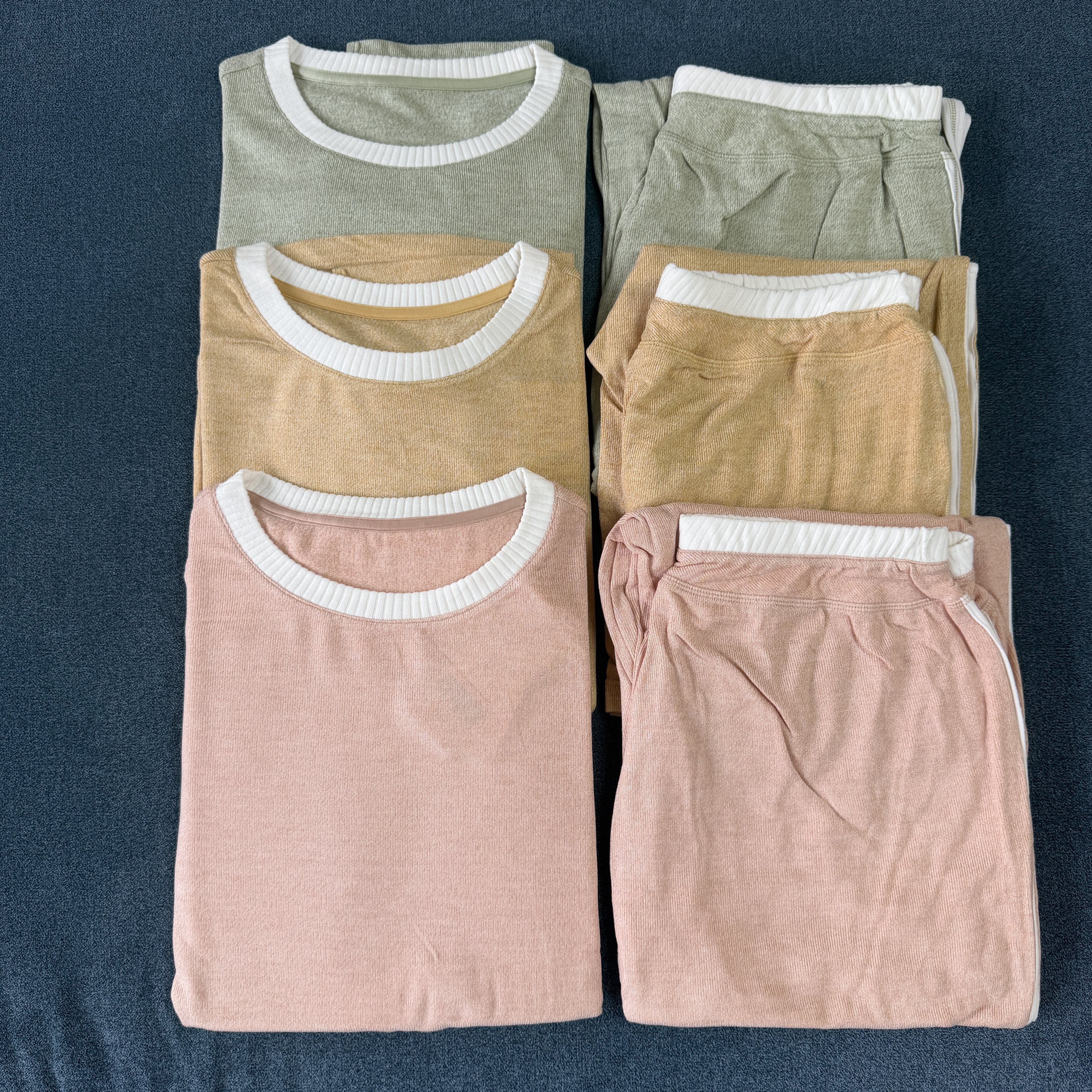 【真的不能再软!】客供色纺炫彩绒蓬松柔软圆领女睡衣家居服套装