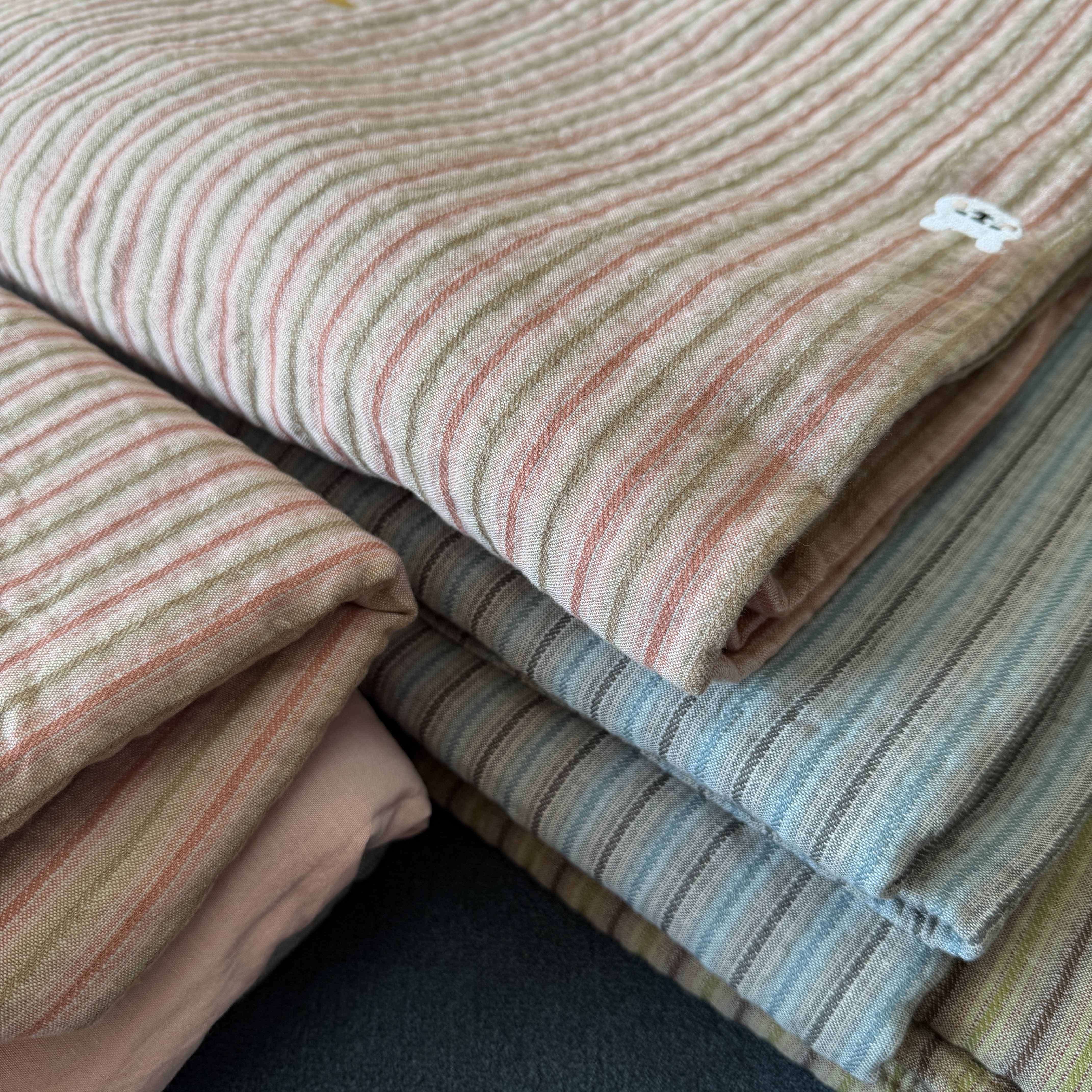 【三层棉纱 松弛美学】100%纯棉砂洗精梳棉床盖2*2.3cm床单不起球,床上用品,床盖,淘宝优惠券,粉丝福利购,淘宝优惠卷