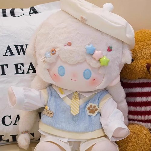 现货40cm厘米娃衣棉花娃娃衣服可爱校园风坐姿娃衣无属性一番赏娃