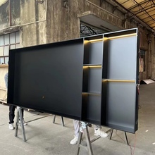 定制不锈钢电视机柜壁龛现代简约嵌入式电视壁龛背景墙装饰展示柜