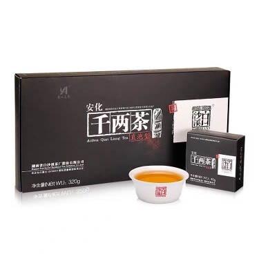 2014安化黑茶白沙溪千两茶320g直泡茶黑茯砖茶绿茶花茶红茶白茶图片