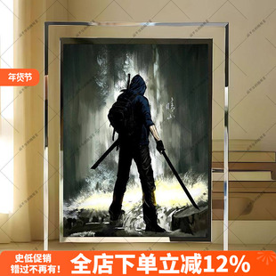 盗墓笔记周边张起灵水晶相框立牌摆件送朋友二次元礼物现货可定制