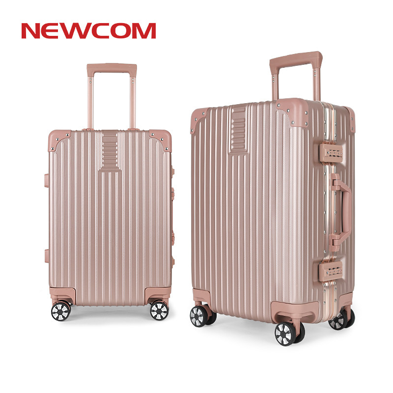 newcom悠客行李箱20寸拉杆箱铝框学生密码箱男女登机箱子新秀箱包