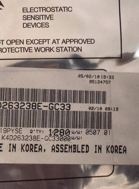 K4D263238E-GC33   BGA 原装正品