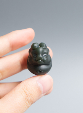 生肖猪天然和田玉吊坠男女