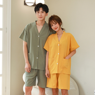 理疗服背开扣采耳美容足疗桑拿按摩服 高档艾灸服纯棉男女前后开衫