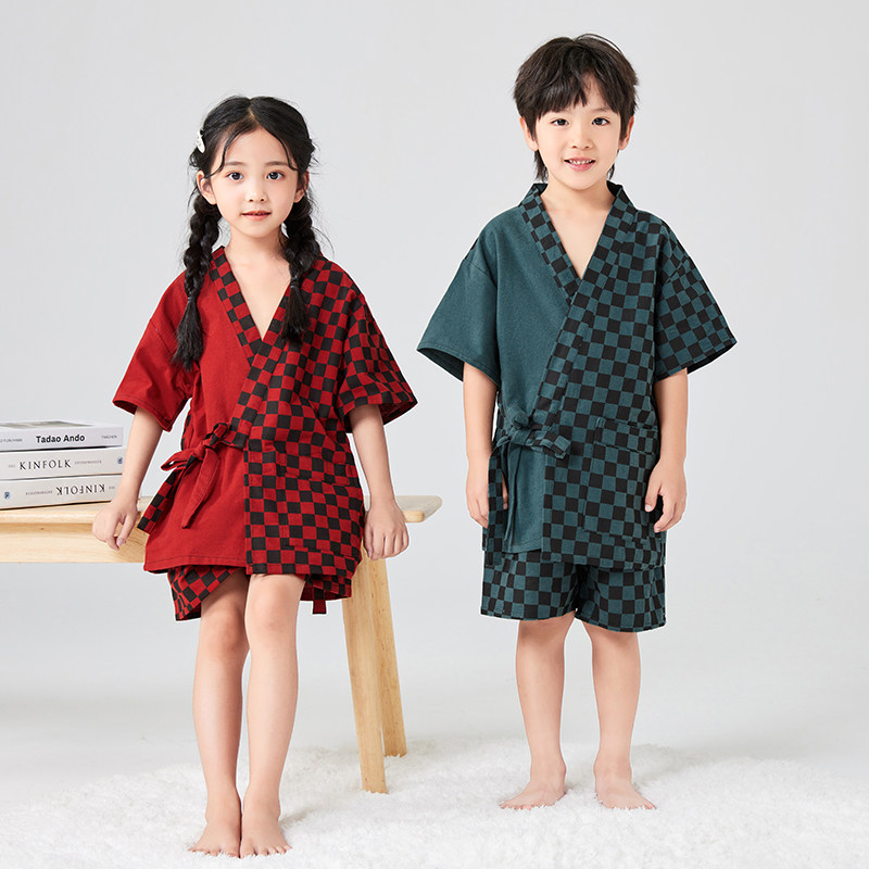 亲子儿童汗蒸服男童女童宝宝纯棉浴服桑拿服大小中童美容服开衫款,居家布艺,汗蒸服,淘宝优惠券,粉丝福利购,淘宝优惠卷