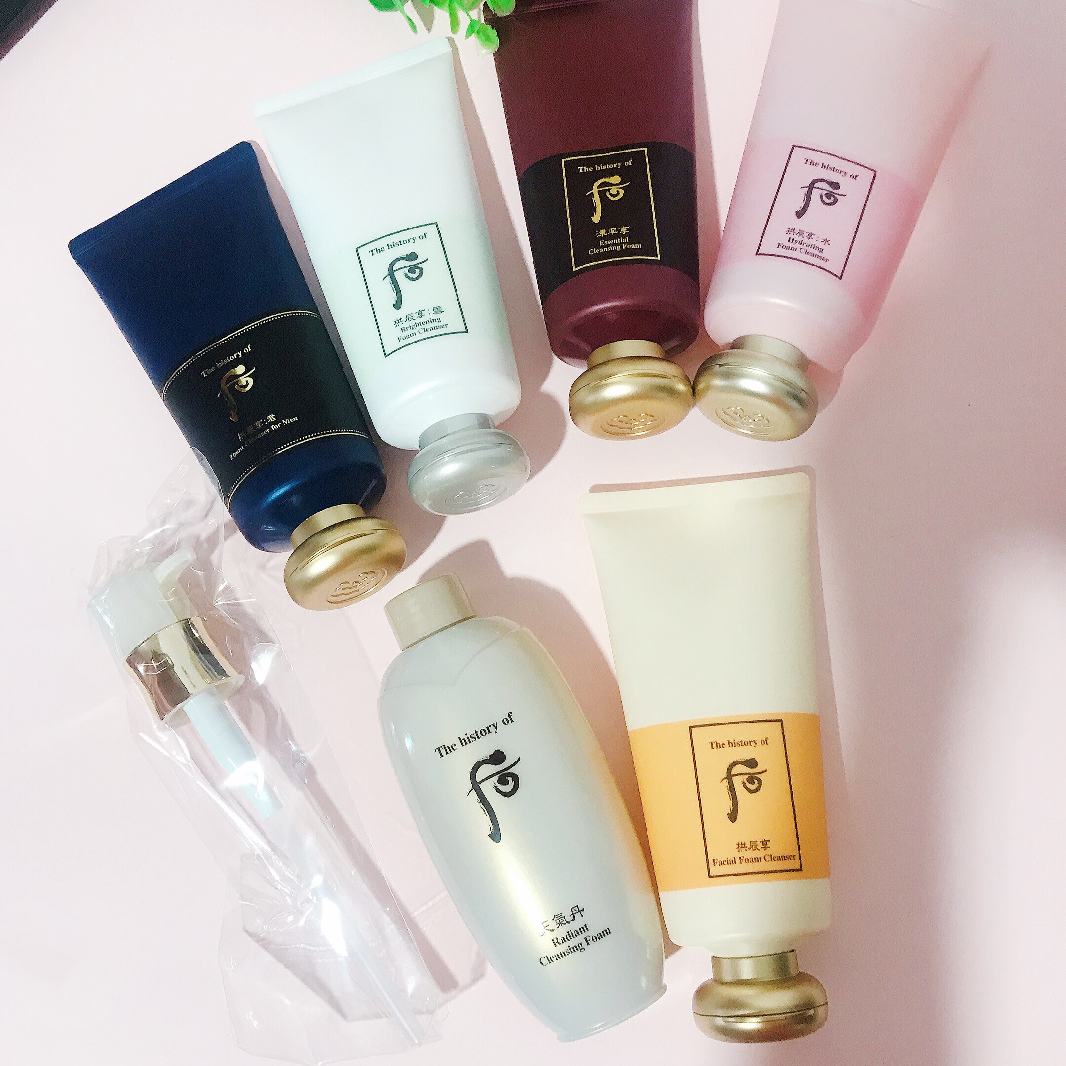 朴朴家韩国正品 whoo后 拱辰享水妍天气丹洗面奶180ml 保湿洁面乳