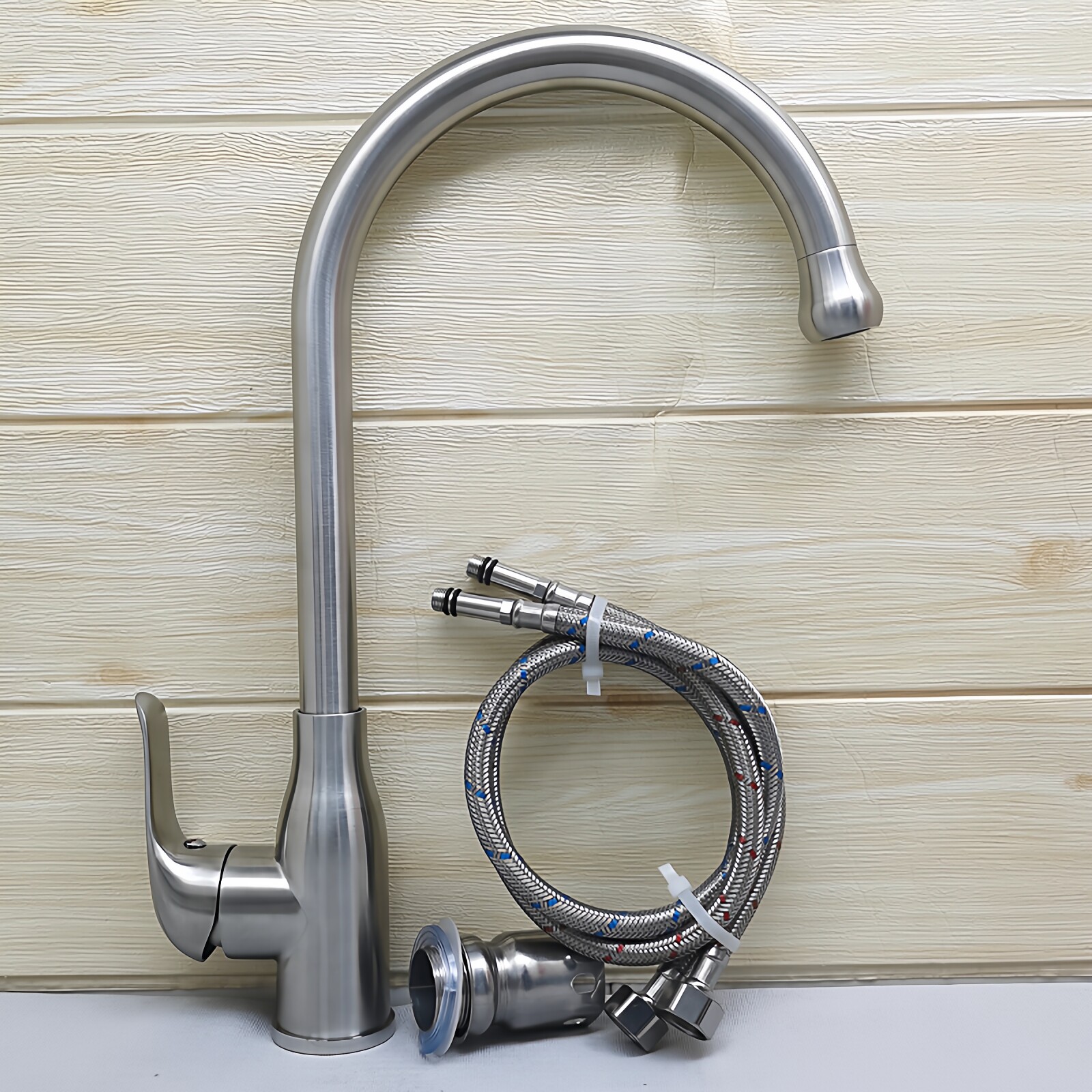 304不锈钢滚珠厨房洗菜盆冷热水龙头阳台洗衣台冷热龙头外贸品牌