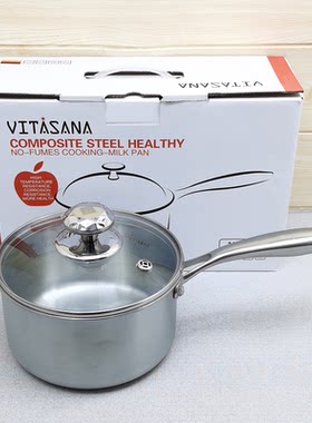 外贸出口加厚汤锅不锈钢奶锅