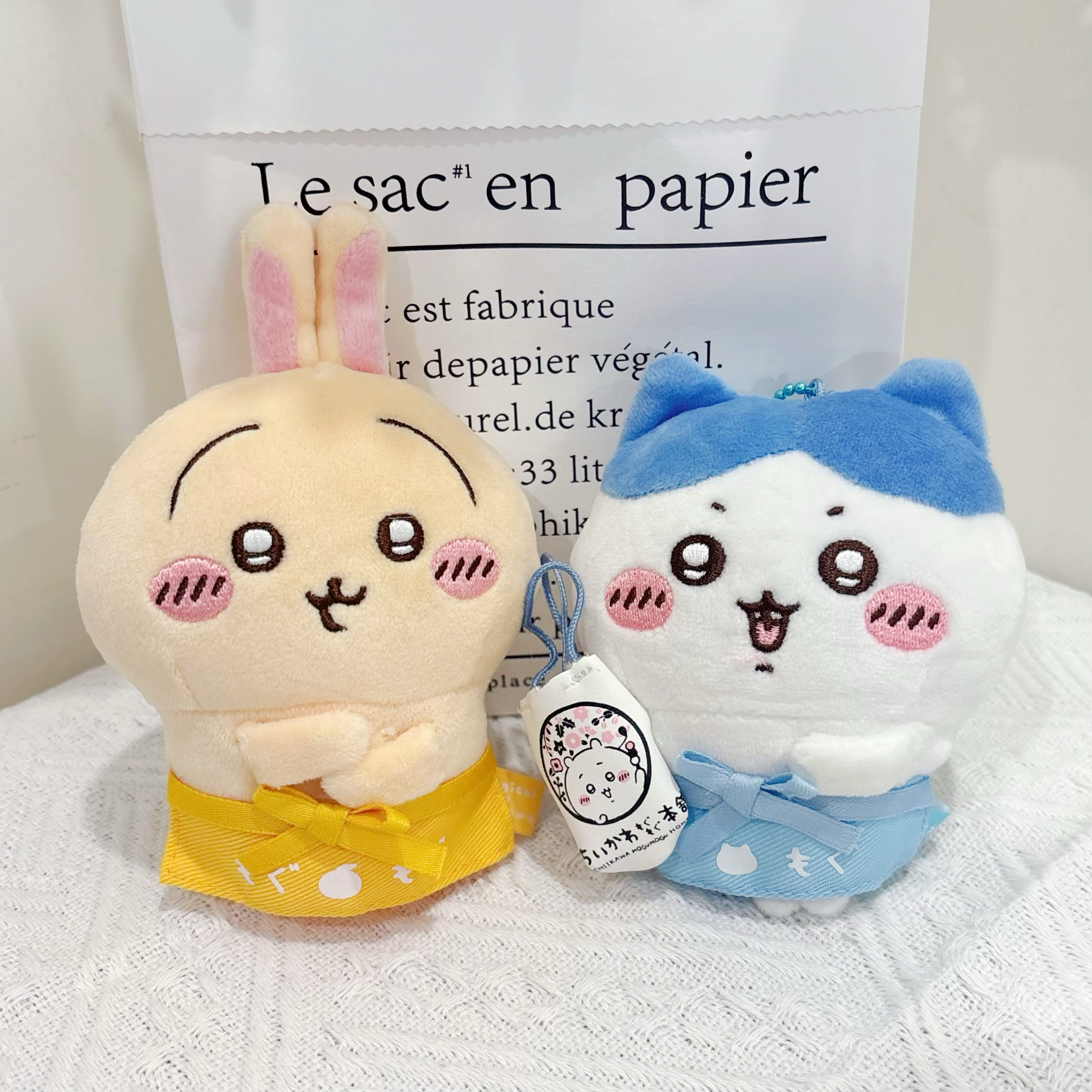 日版精品chiikawa吉伊卡哇京都伏见稻荷店员小八乌萨奇玩偶挂件