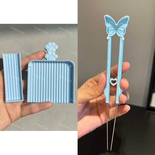 泡芙卷拼豆笔2.6mm神器豆针笔拼豆长镊子夹子工具猫抓铲新款双针