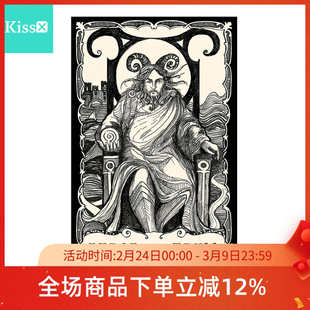 【现货】进口正版 深渊塔罗牌 Tarot of the Abyss 卡罗牌