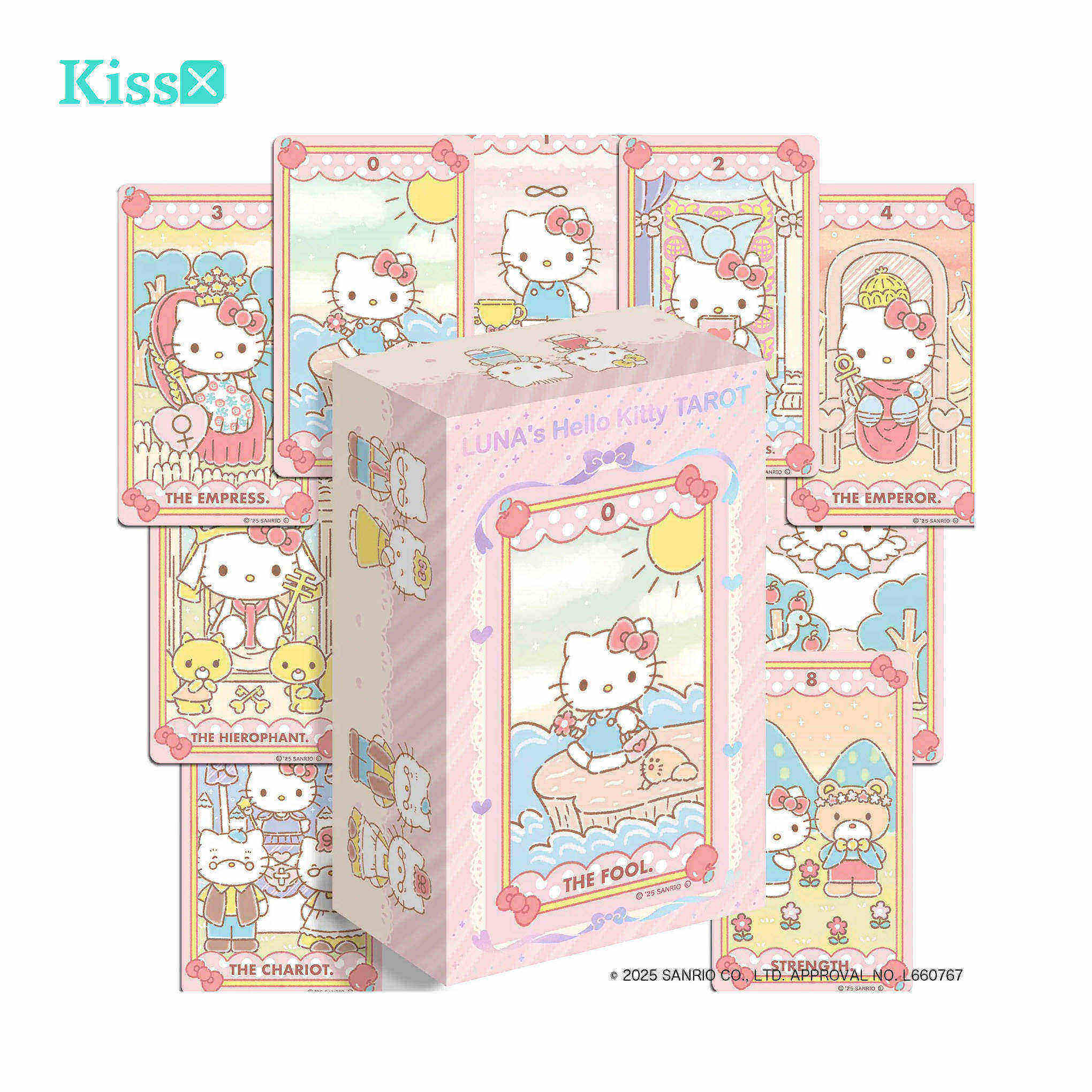 【现货】进口正版 三丽鸥凯蒂猫塔罗牌 Hello Kitty Tarot 卡罗牌