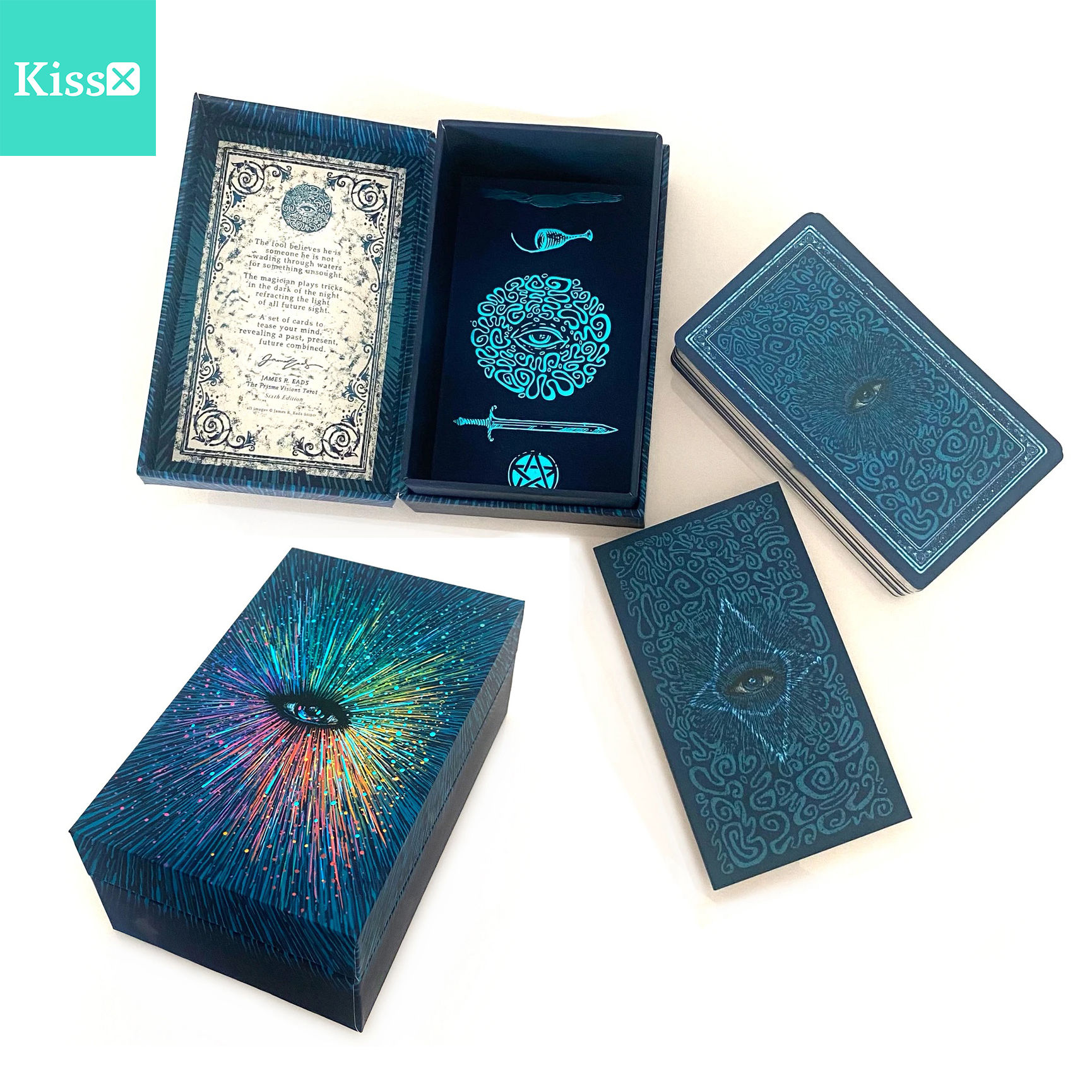 【现货】进口正版 棱镜塔罗牌第七版镀银边 Prisma Visions Tarot