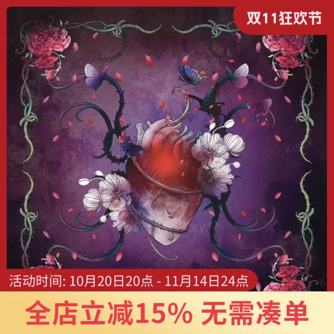 荆棘之心绒桌布70CM丽丝绒塔罗牌神谕卡绒桌布