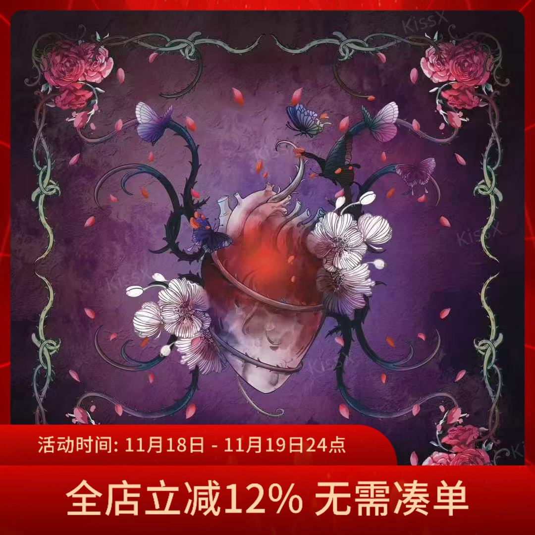 荆棘之心绒桌布70CM丽丝绒塔罗牌神谕卡绒桌布