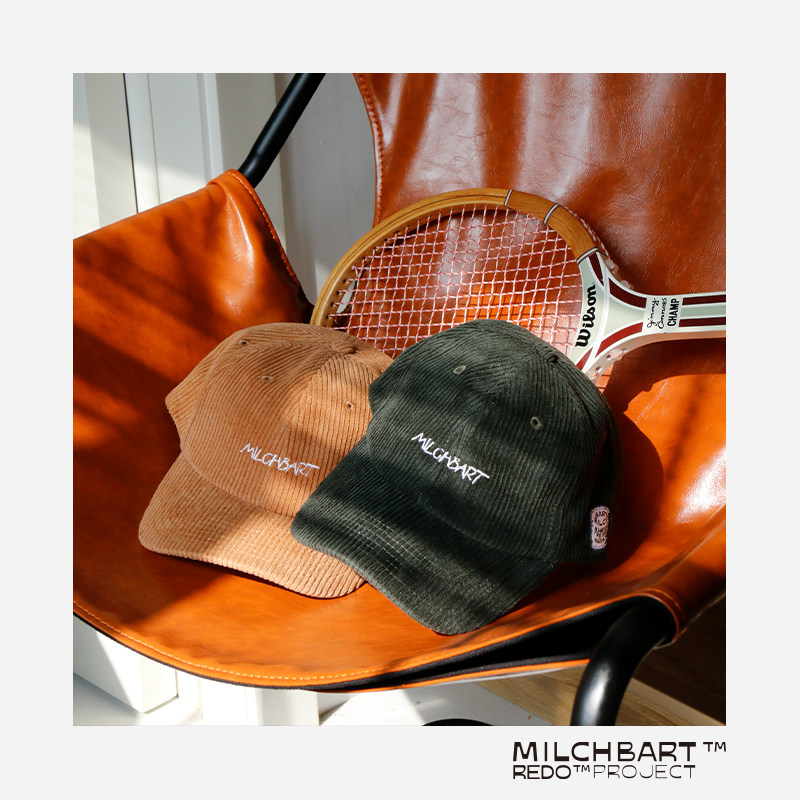 棒球帽灯芯绒潮牌时尚棒球帽复古