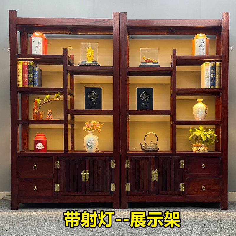 源头好货古典柜式酒柜博古架收纳