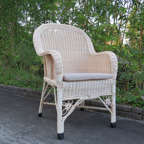 藤椅真藤传统老式纯手工藤编藤椅