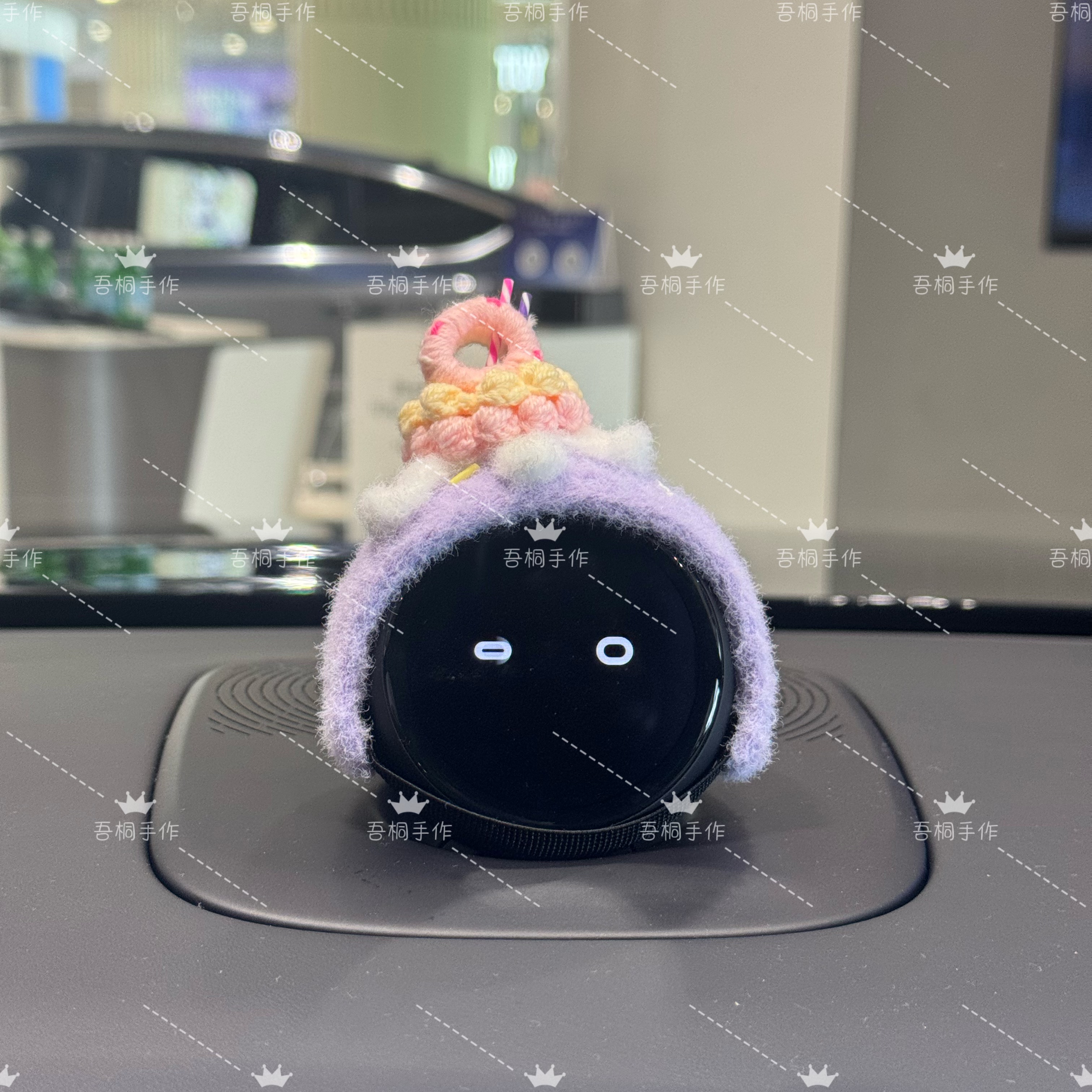 拒绝盗图蔚来nomi手工帽子装饰