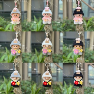 labubu4.0手工钩织春野娃衣套装拉布布4代心底密码搪胶公仔衣服