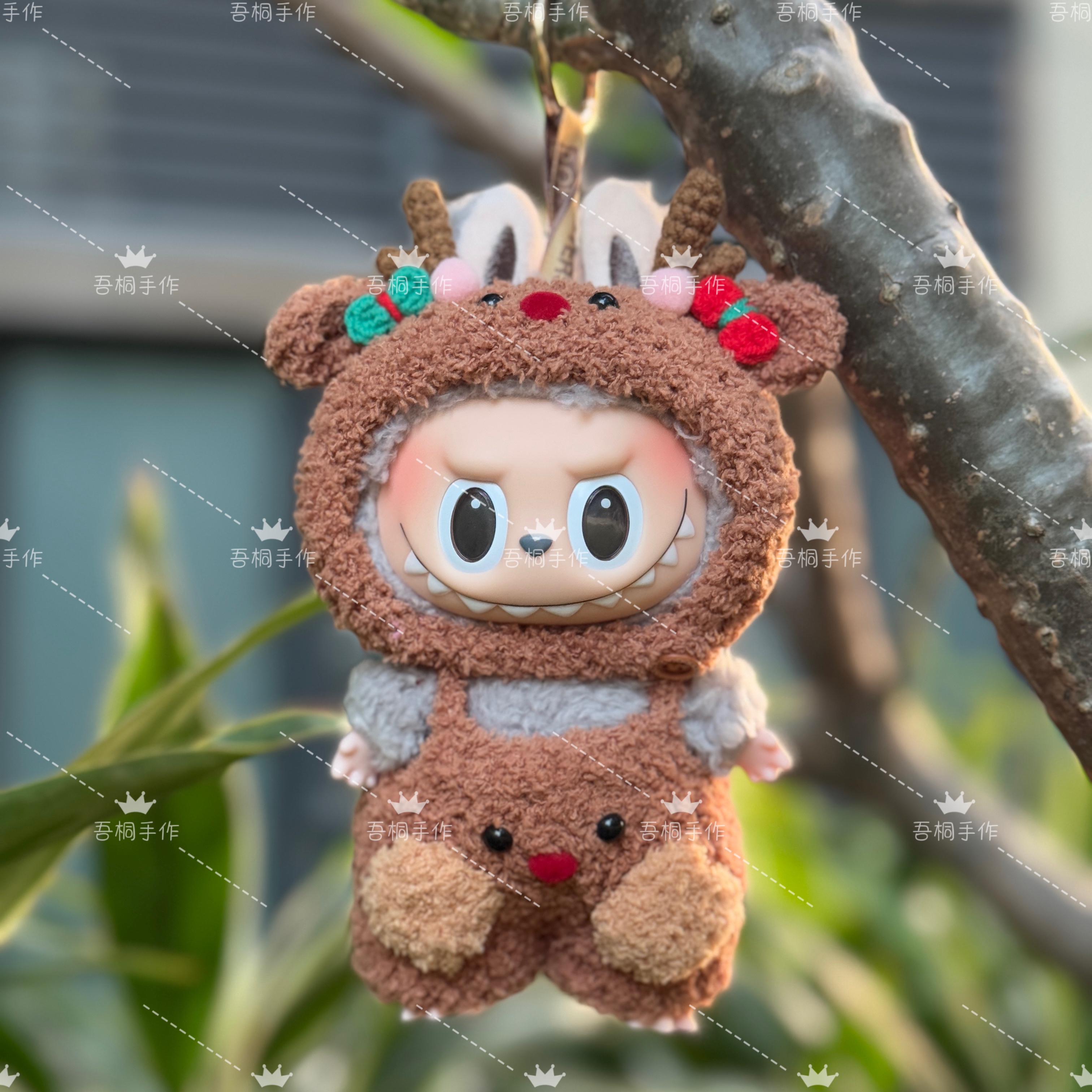吾桐手作17cm心动马卡龙拉布布衣服挂件娃衣拉布布换装衣服麋鹿