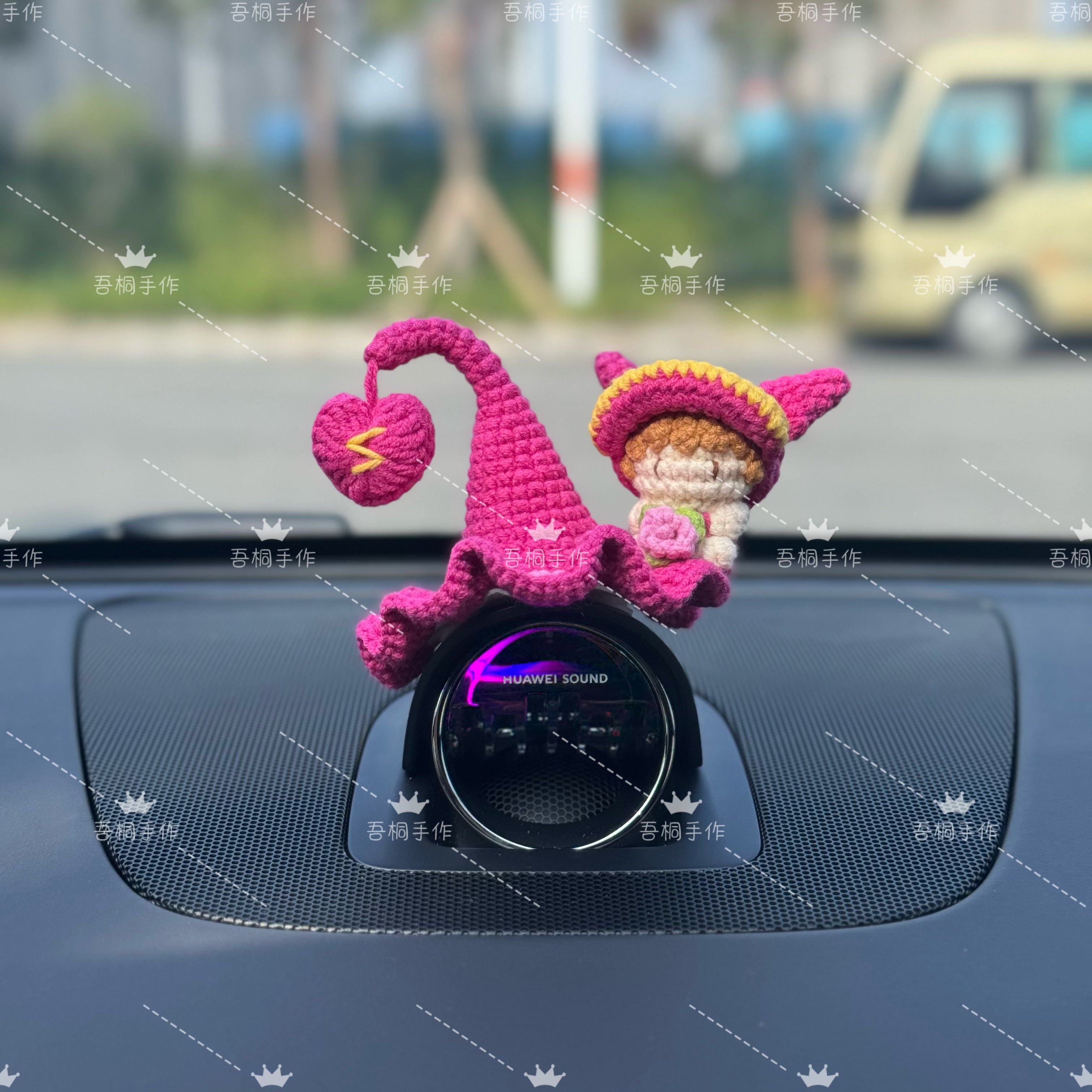 问界音响汪苏泷精灵帽子M5M7M8M9智界R7S7享界S9尚界H5手工钩织,汽车用品/电子/清洗/改装,摆件,淘宝优惠券,粉丝福利购,淘宝优惠卷