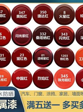 红色系列自动喷漆汽车木门铁门防锈漆涂鸦墙面漆金属漆
