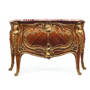 狮落豪庭奢华古典复古玄关桌进口实木手工纯铜雕花大理石龙鱼玄关