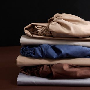 上新100支双股纯棉单床笠  全包长绒棉纯色舒适床套多规格