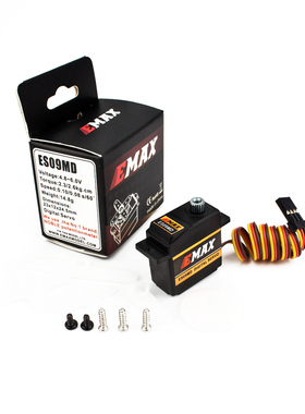 人气EMAX航模遥控飞机450直升机ES09MD金属数码斜盘舵机