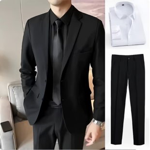 休闲西服套装男士修身商务职业正装韩版伴郎礼服新郎主持西装外套