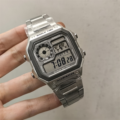 卡西欧学生网红电子小银表