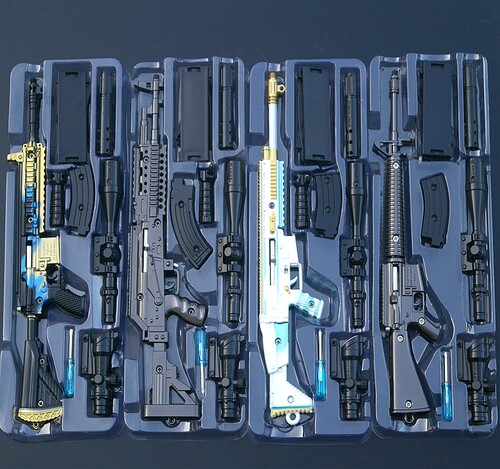 绝地大逃杀m16scar98k合金兵器
