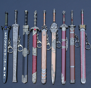 古代铜剑心魔剑剑圣之剑金蛇剑秦始皇剑青冥剑武器钥匙扣未开刃