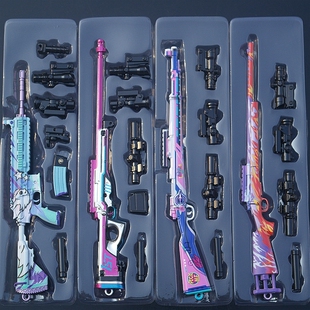 绝地大逃杀和平战地武器AWM M24 98K M416模型枪道具兵器钥匙扣