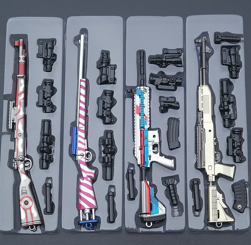 绝地大逃杀模型兵器钥匙扣