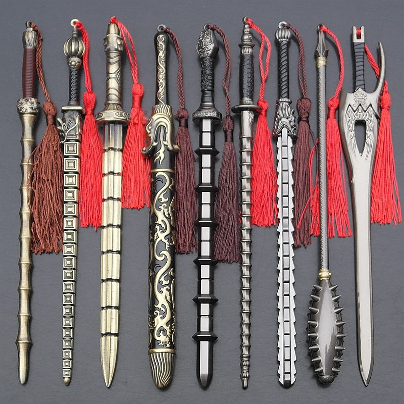 绝世好剑囚龙棒锏竹节鞭麦穗鞭狼牙棒屠龙刀玄铁剑轩辕剑武器模型,模玩/动漫/周边/娃圈三坑/桌游,游戏/电竞实物周边,淘宝优惠券,粉丝福利购,淘宝优惠卷