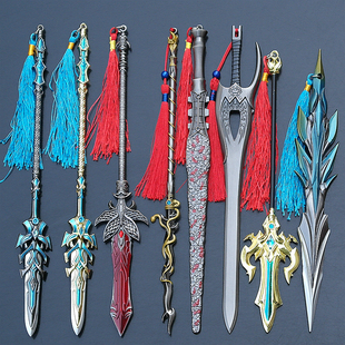 绝世好剑玄铁剑张飞血矛蛇矛杨戬青莲剑手办武器兵器模型道具