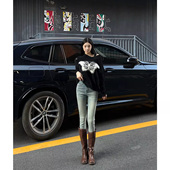 子女修身 依琳家秋冬2026新款 紧身性感辣妹铅笔小脚牛仔裤 加绒加厚