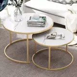 Северный минималистский журнальный столик маленький круглый столик Light Luxury Fashion Room Черно -белая железо и железное искусство современная комбинированная экономика сборка