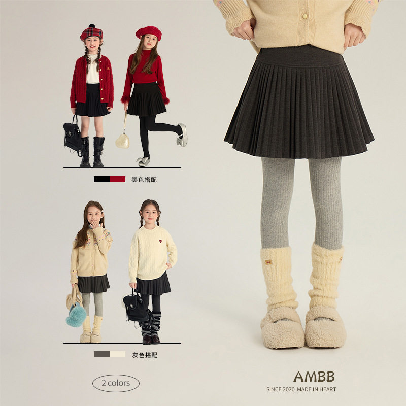 叮羊羊女童半身裙秋冬中大童呢子百褶裙学院风半身裙纯色,童装/婴儿装/亲子装,半身裙,淘宝优惠券,粉丝福利购,淘宝优惠卷