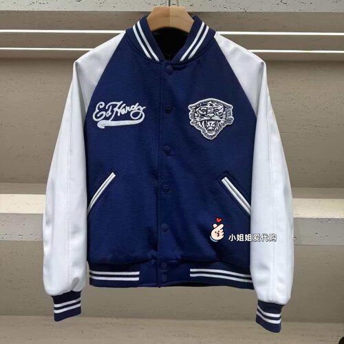小姐姐Ed hardy潮牌正品2025冬款男女同款棉服外套E1RDU106-5680