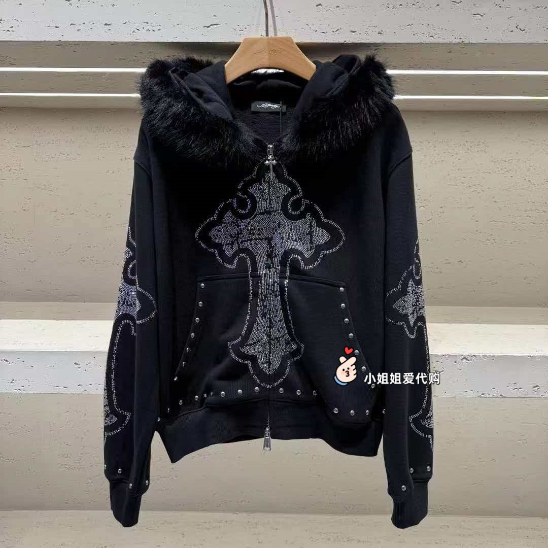 小姐姐Ed hardy潮牌专柜正品2025冬款女士外套E1RDW405-3680